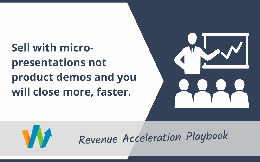 Sell with Micro-Presentations Not Product Demos and You Will Close More, Faster.