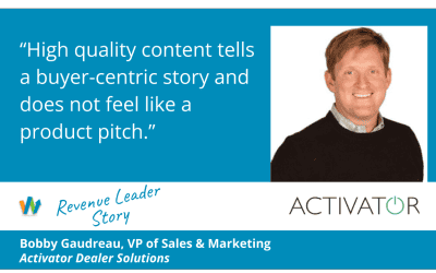 Journey Personalization as a Growth Catalyst with Bobby Gaudreau, Vice President of Sales & Marketing at Activator Dealer Solutions